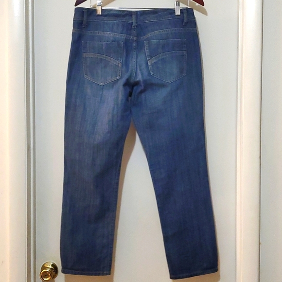 Cabi Jeans Medium Wash Straight Leg Mid Rise Denim Jeans Sz 8 - Picture 5 of 8